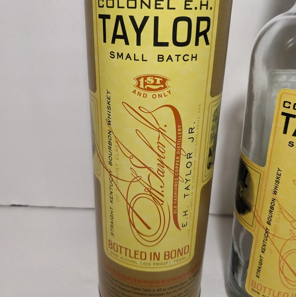 Colonel E. H. Taylor Bourbon Whiskey Bottle with box